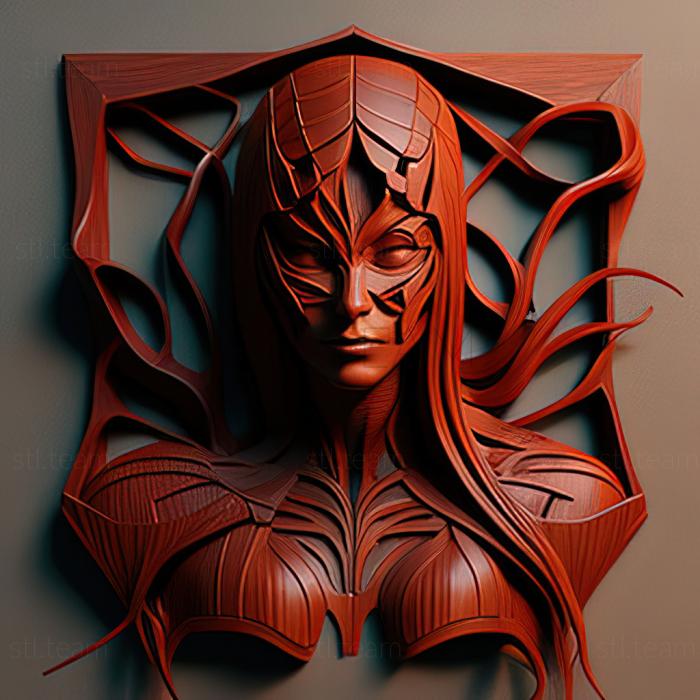 3D модель Св. Мері Джейн Вотсон Людина-павук (STL)